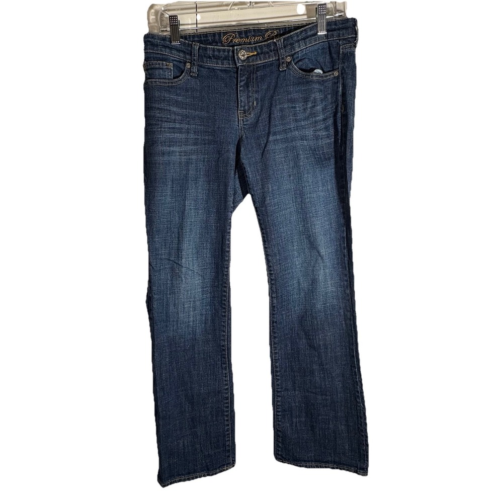 Gap Jeans Womens 10/30A Blue Premium Bootcut Low Rise Dark Wash Stretch Denim